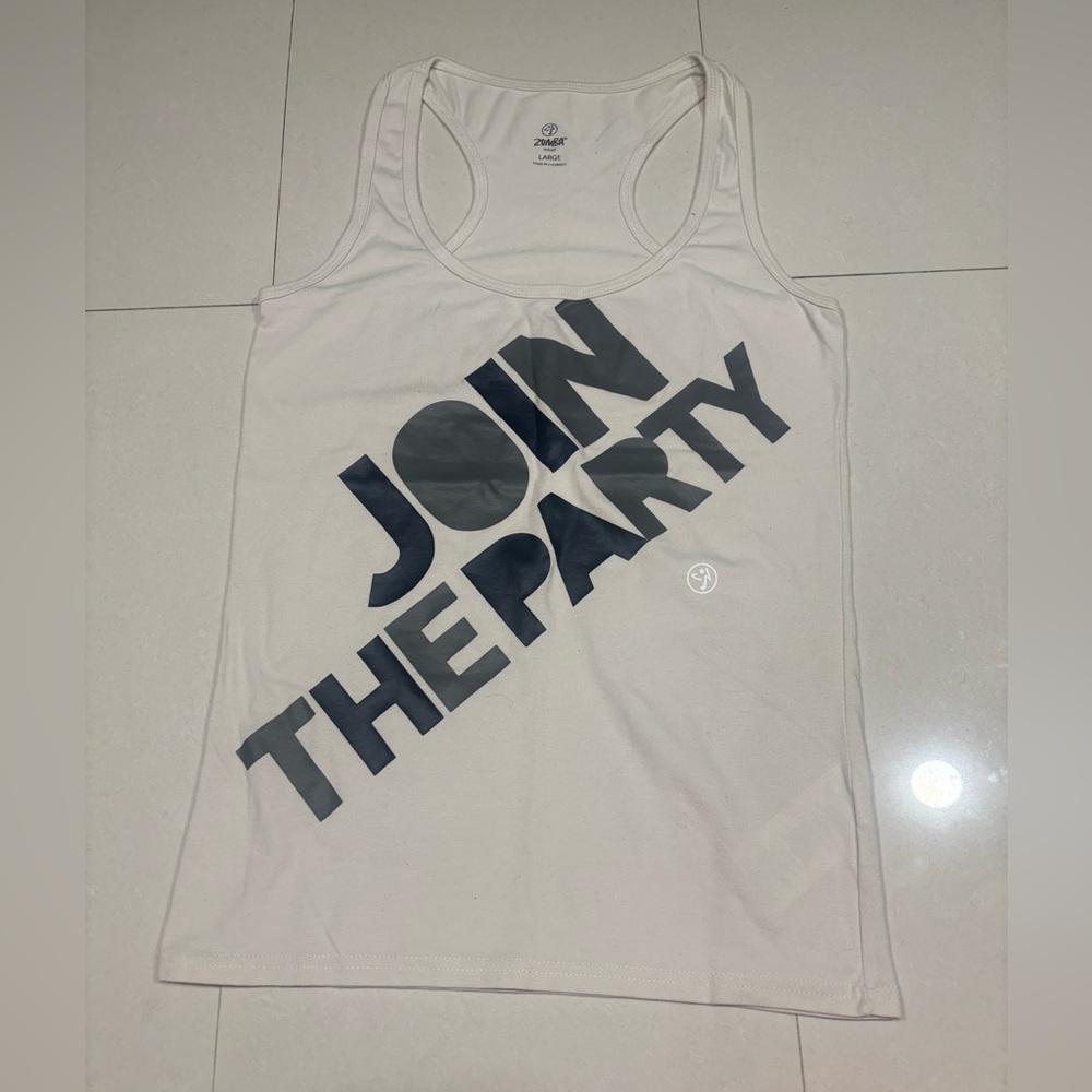 Zumba Fitness White 'Join the Party' Tank Top